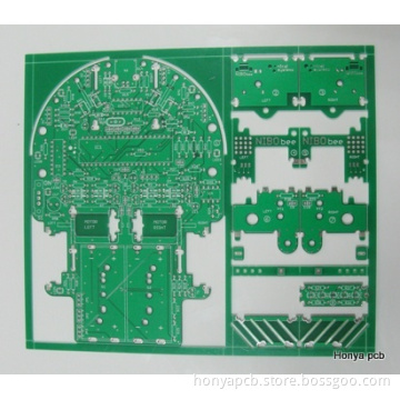 2 Layers Printed Circuit Board, RoHS PCB, Plated Half Hole